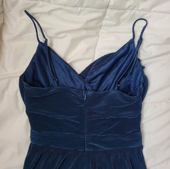 Astr Blue Ribbed Cut Out Jumpsuit - Picture 10 of 15